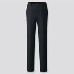 新品未使用 タグ付き ユニクロ ウールノータックパンツ ブラック w79