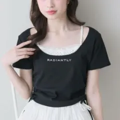 新品　OLIVE des OLIVE　レイヤード風ドロストTシャツのサムネイル