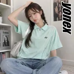薄いミントグリーンがかわいい!スポーツトップス/ポロシャツ9090/韓国/Y2Kのサムネイル