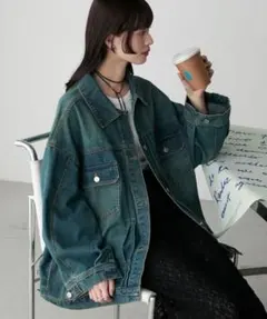 forksy. オーバーサイズ デニムジャケット