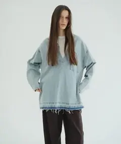 新品未使用　CLANE クラネDENIM OVER SKIPPER SHIRTS