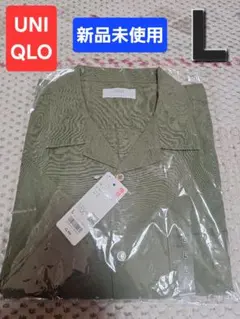 新品未使用 UNIQLO ユニクロ コットンリネンシャツ 半袖 L