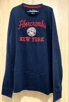 アバクロキッズ ヴィンテージ 長袖Ｔシャツ ネイビー 160サイズ