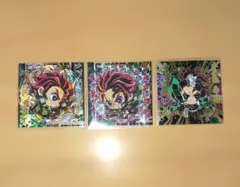 鬼滅の刃 デフォルメシール 炭治郎 ３枚セット スーパーレア 極レア