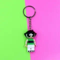 レゴ風　ブロックキーホルダー　スパイダーマン　パワーパフガールズ　新品　バラ売り レゴ風 ブロックキーホルダー スパイダーマン パワーパフガールズ 新品