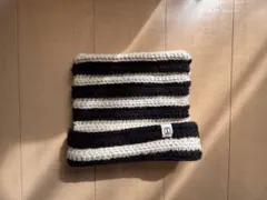 VARZAR バザール ニットキャップ ストライプ ボーダー 柄 ブラック