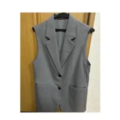 GU オーバーサイズテーラードベスト　GRAY