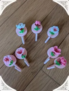 花モチーフ フック 6個セット