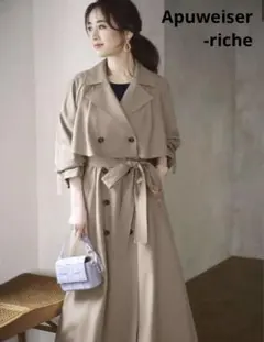 アプワイザーリッシェ 近年　マルチ3WAYケープトレンチコート ベージュ