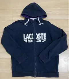 LACOSTE ラコステ 長袖ジップアップパーカー ネイビー