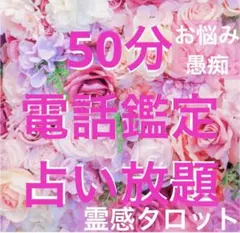 ⭐️電話占いorチャット50分♡霊感タロット　占い放題❣️