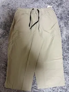 ワイドパンツ イージーパンツ　ウエストゴム　ベージュ　メンズ　大きいサイズ