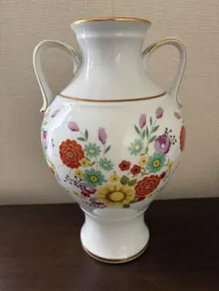 Noritake 金彩花柄 耳付花瓶のサムネイル