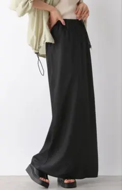 LEPSIM_ストレッチサテンスカート