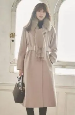 31 Sons de mode ファーストール付きチェスターコート トランテアン