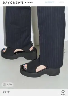 セール　Grise 厚底 サンダル ブラック L