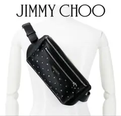 美品【JIMMY CHOO 】スターエンボス ブラック ボディバッグ - メルカリ