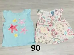 【ジンボリー・babyGap】★可愛い★夏用ノースリーブ2点セット　サイズ90