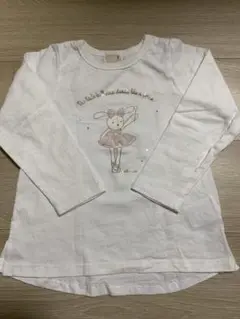 プティマイン　トップス　カットソー　長袖　Tシャツ 100 うさぎ
