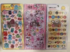 プチドロップステッカー ディズニー ピクサー 3枚セット ボンボンドロップシール