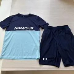 UNDER ARMOUR ジャージ上下セット ネイビー×ライトブルーのサムネイル