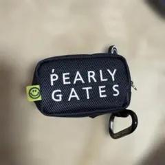 PEARLY GATES ナイロンポーチ カラビナ付き