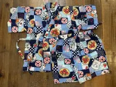 アンパンマン甚平　80センチ　青　男の子