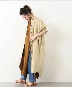 B.C STOCK プリペラシャツコート ベージュのサムネイル