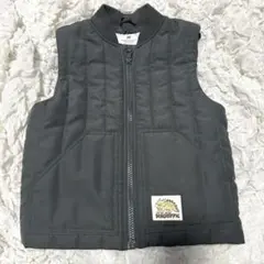 H&M ベスト　中綿　ダウン　カーキ　緑　赤ちゃん　ベビー　98袖なし