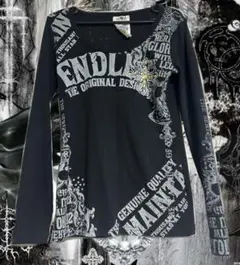 Glitz y2k スカル 刺繍 Tシャツ 平成ドクロ Y2K トップス646 - メルカリ