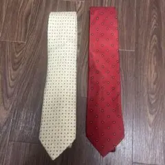 VISARUNO & BRITISH ドット柄ネクタイセット