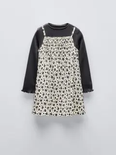 ZARA Baby 人気 フラワープリントワンピース（長袖）セット 104cm