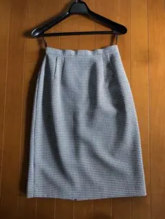 チェック柄タイトスカート　W64 9号サイズ