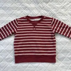 MUJI ボーダー トレーナー 80