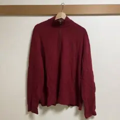 Polo by Ralph Lauren 赤 ハーフジップ ニット Lサイズ