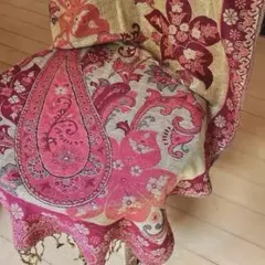 100% PASHMINA 花柄ストール