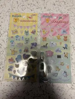 セリア　ポケモン　ぷくぷくシール