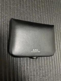 A.P.C. ブラックレザーコインケース