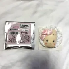 サンリオ ホワイトフリルデザインシリーズシークレットヘアクリップ マロンクリーム