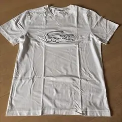LACOSTE Tシャツ ビッグロゴ ホワイト　サイズ4