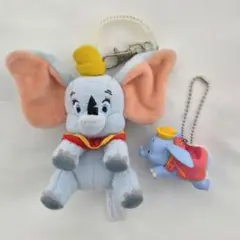 Disney　ダンボ　セット　ぬいぐるみチャーム　カプセルトイキーホルダー