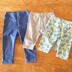 ユニクロ レギンス 80 3枚セット 無印良品