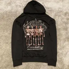 値下げ！friendship everlasting 黒　パーカー　骸骨　ドクロ