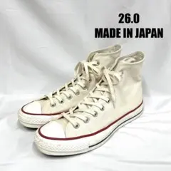 【日本製】コンバースALL STAR HI 白