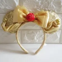 極美品 DISNEY ディズニー ミニー カチューシャ ゴールド