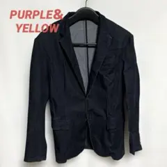 PURPLE＆YELLOW/パープルアンドイエロー デニム テーラードジャケット