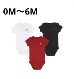 新品　50 60 ジョーダン　ロンパース　3点　セット 0M〜6Mのサムネイル