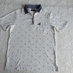 TAKAQ アンカー柄 ポロシャツ M