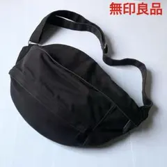 無印良品 ブラック キャンバス ワンショルダー ボディ バッグ カジュアルのサムネイル