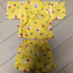 ⭐︎ミキハウス⭐︎ウサギ柄のイエロー浴衣セット 80